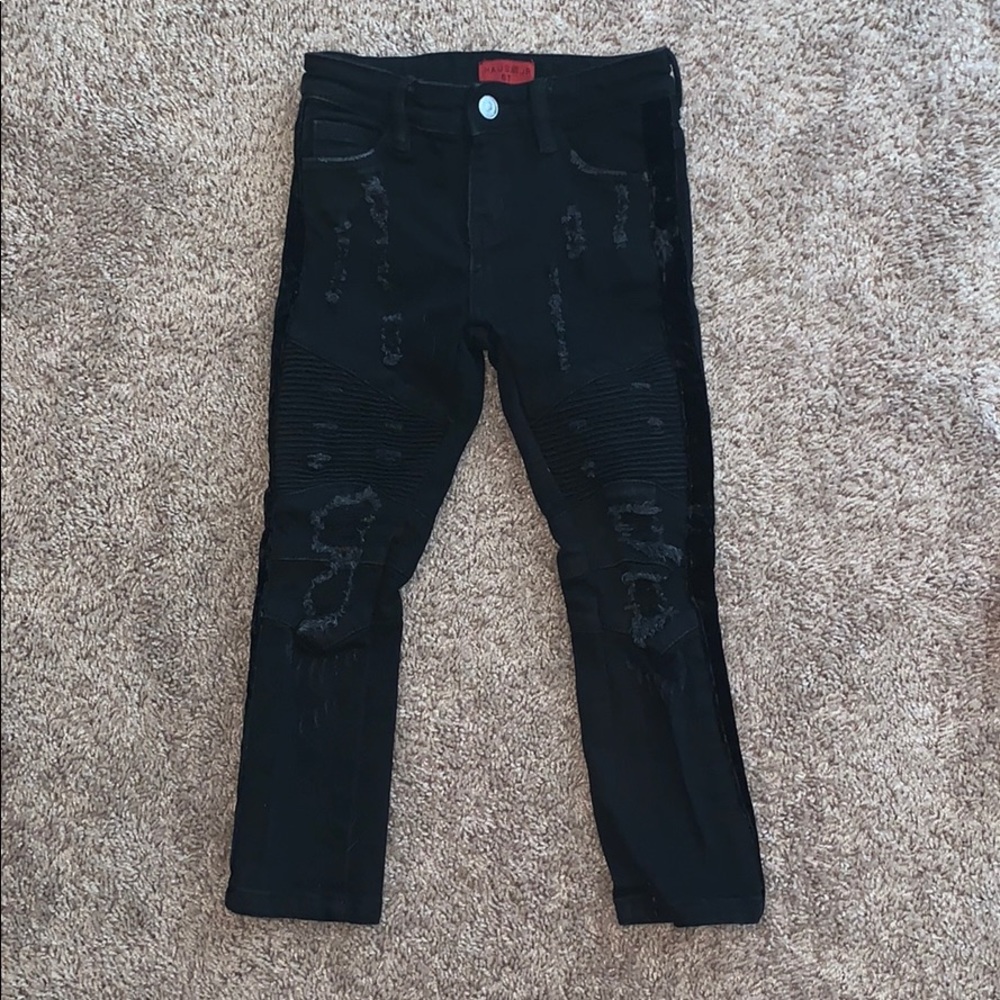 Haus of JR ripped biker jeans